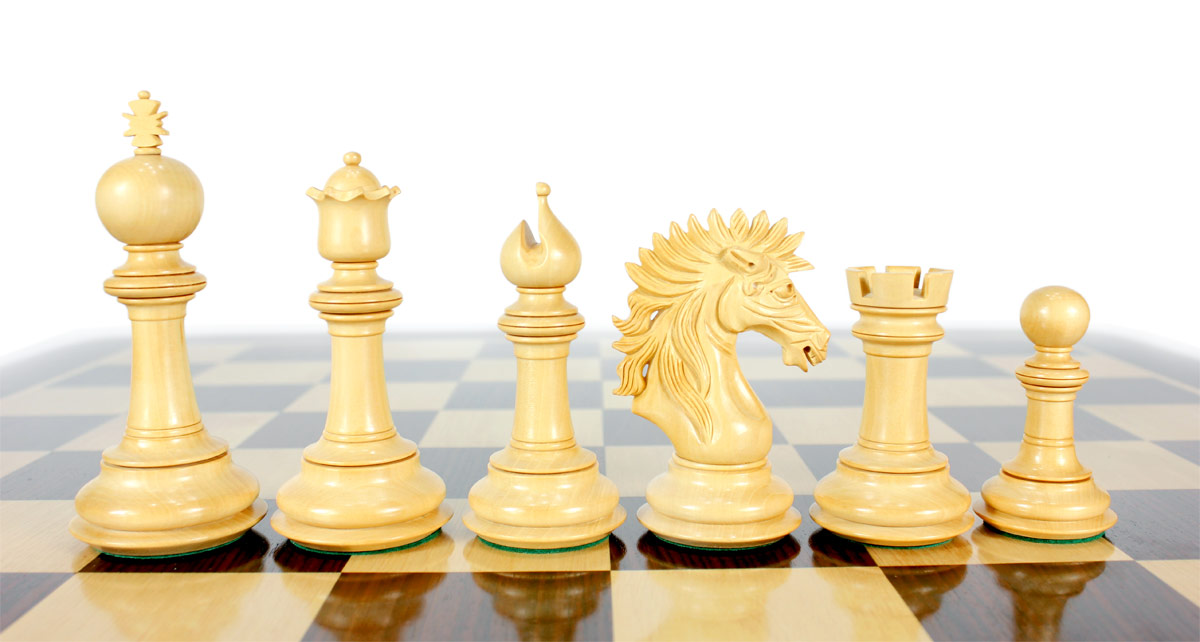 Boxwood chess pieces